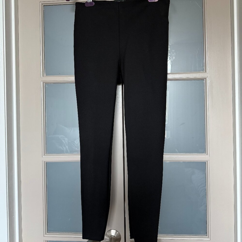 Club Monaco Black Trousers with Zipper Legs Black- Size 6